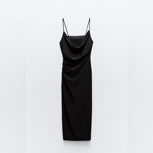 Zara strappy fluid crepe dress size S